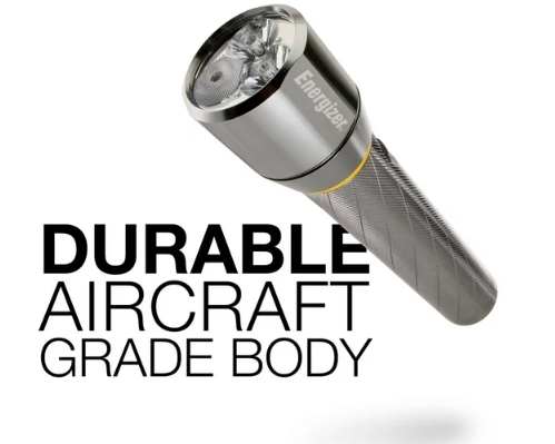 Energizer Vision HD Extra Performance Metal Flashlight with Digital Focus