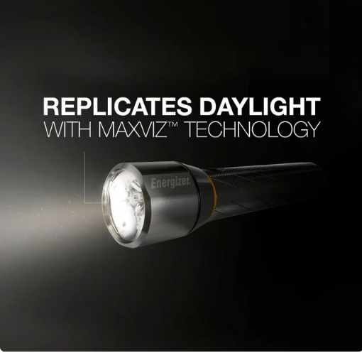 Energizer Vision HD Extra Performance Metal Flashlight with Digital Focus