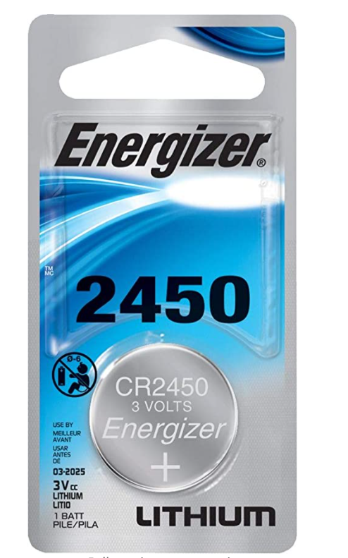 CR2450 ENERGIZER 3V LITHIUM COIN CELL - 6 Pack