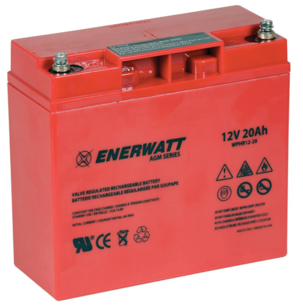 Enerwatt WPHR12-20 BATT AGM 12V 20AH HIGH RATE 10-121-10196