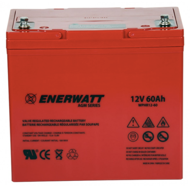Enerwatt WPHR12-60 AGM BATTERY 12V 60A HIGH RATE 10-121-15093
