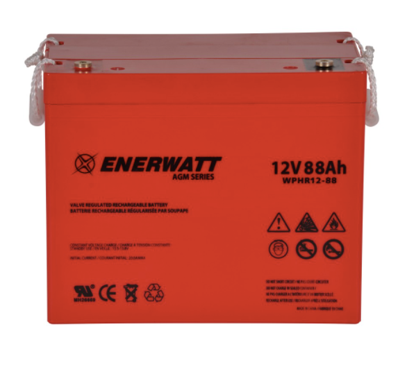 Enerwatt WPHR12-88 BATTERY AGM 12V 88AH HIGH RATE 10-121-15095
