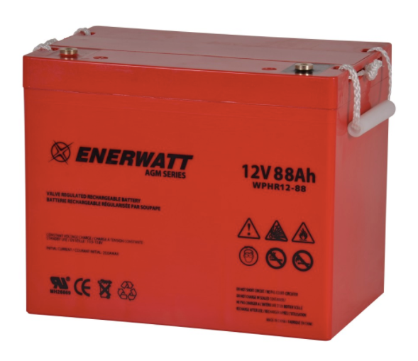Enerwatt WPHR12-88 BATTERY AGM 12V 88AH HIGH RATE 10-121-15095