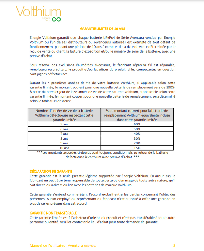 Volthium Lithium AVENTURA 12V 100AH BATTERY – BLUETOOTH