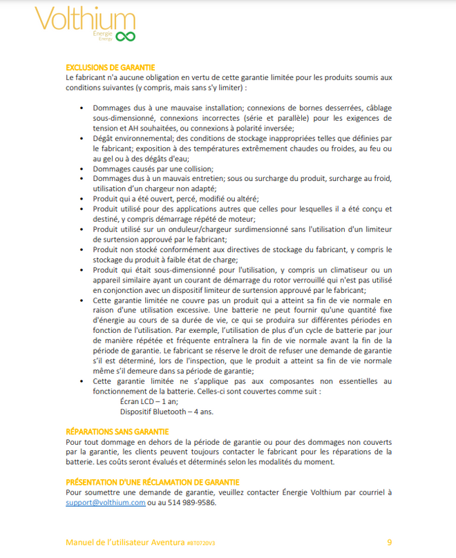 Volthium Lithium AVENTURA 12V 100AH BATTERY – BLUETOOTH