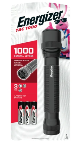 Energizer TAC 1,000 Lumen LED Tactical Metal Flashlight