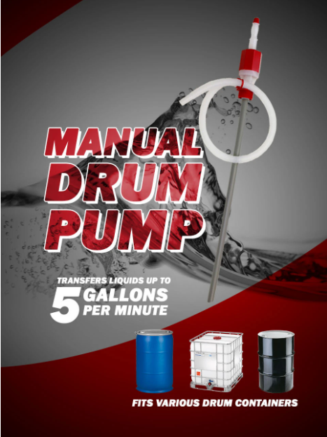 2x TRDRUM30 Heavy Duty Manual Drum Barrel Pump Bundle