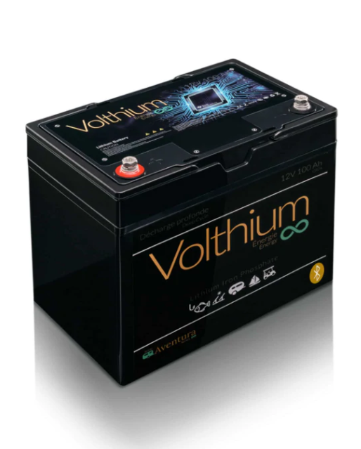 VOLTHIUM AVENTURA 12V 100AH BATTERY – BLUETOOTH and CHARGER