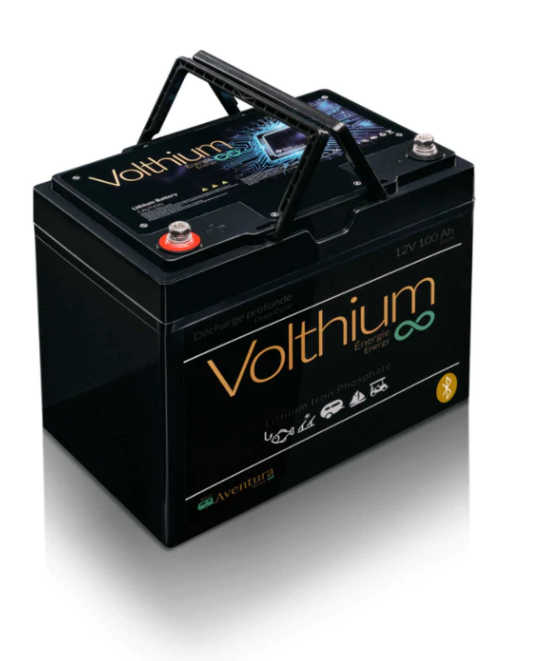 VOLTHIUM AVENTURA 12V 100AH BATTERY – BLUETOOTH and CHARGER