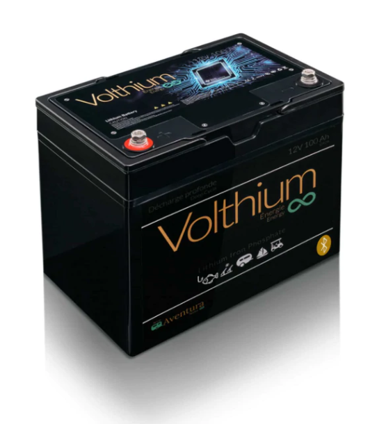 VOLTHIUM AVENTURA 12V 100AH BATTERY – BLUETOOTH and CHARGER