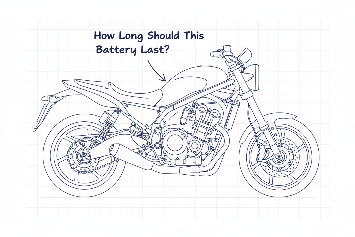 How Long Should a Motorcycle Battery Last