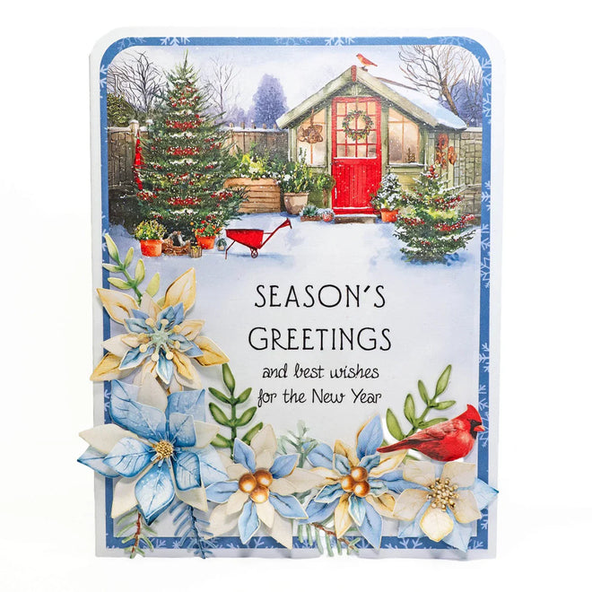 Katy Sue Picket Fence Christmas Scene Stash, 24 sheets