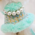 Riviera Tweed Dog Harness Set | Harness Hat and Leash Outfit