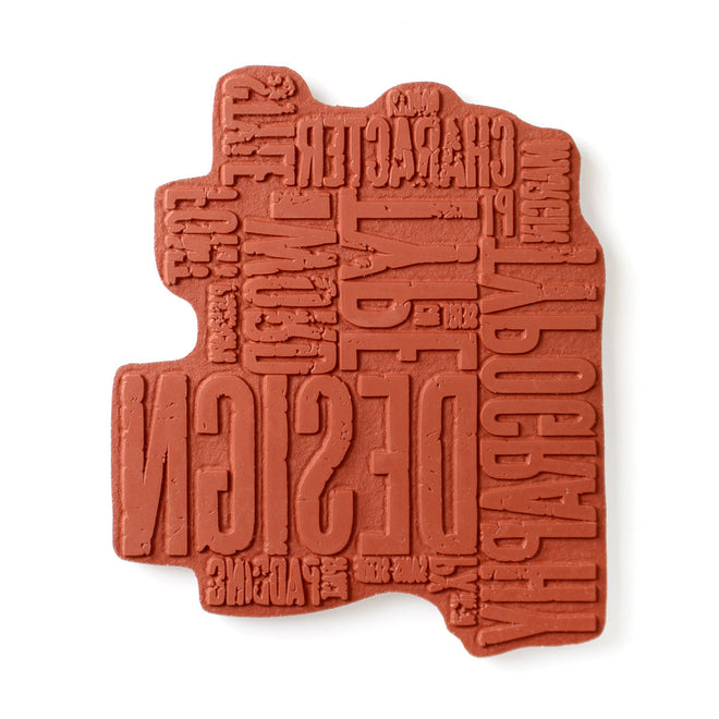 Typology Pre Cut Rubber Stamp Set by Andy Skinner