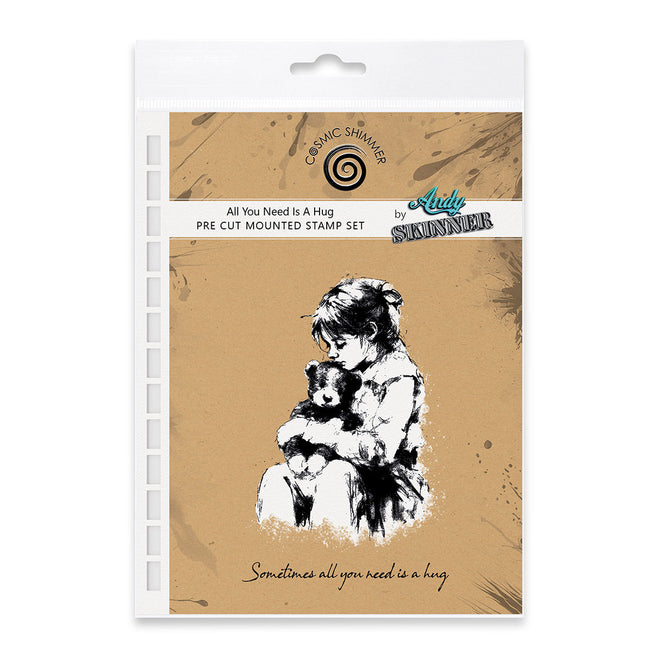 All You Need Is A Hug Pre Cut Rubber Stamp Set by Andy Skinner