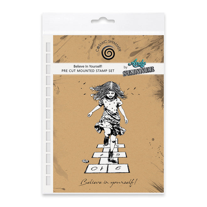 Believe In Yourself! Pre Cut Rubber Stamp Set by Andy Skinner
