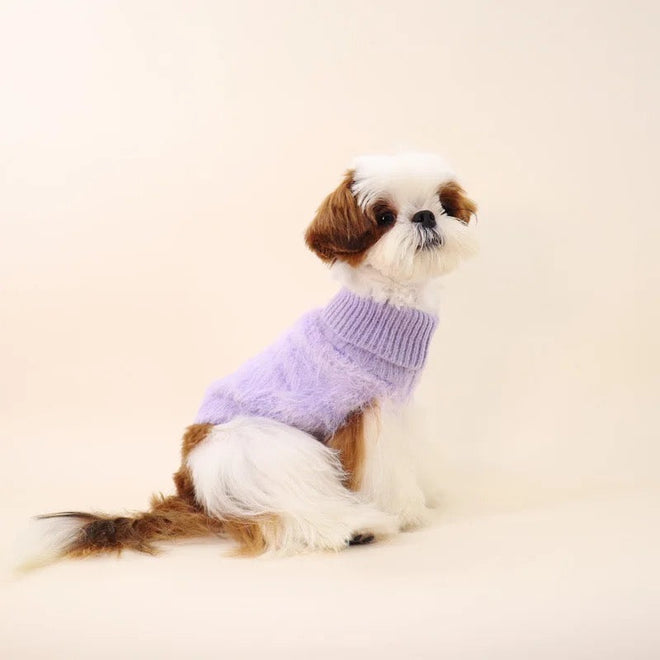 CloudSoft Fuzzy Dog Sweater | Cozy Plush Dog Sweater