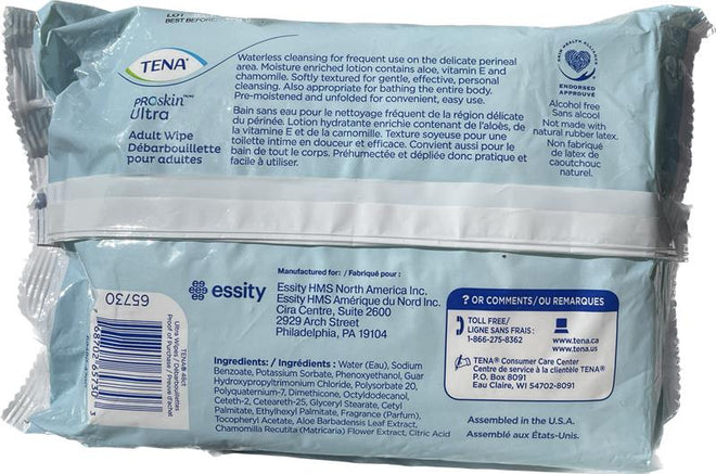 TENA Proskin Ultra Adult Wipe 48 count