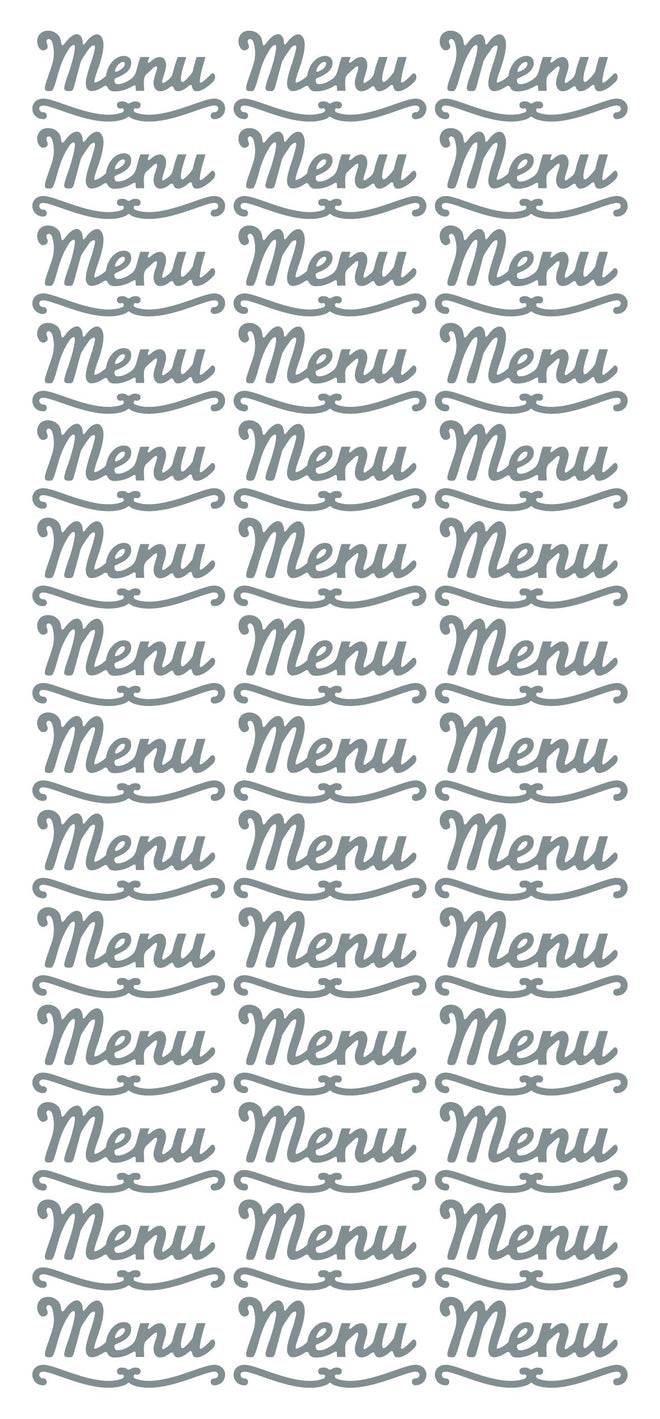 Peel Off Stickers - Menu