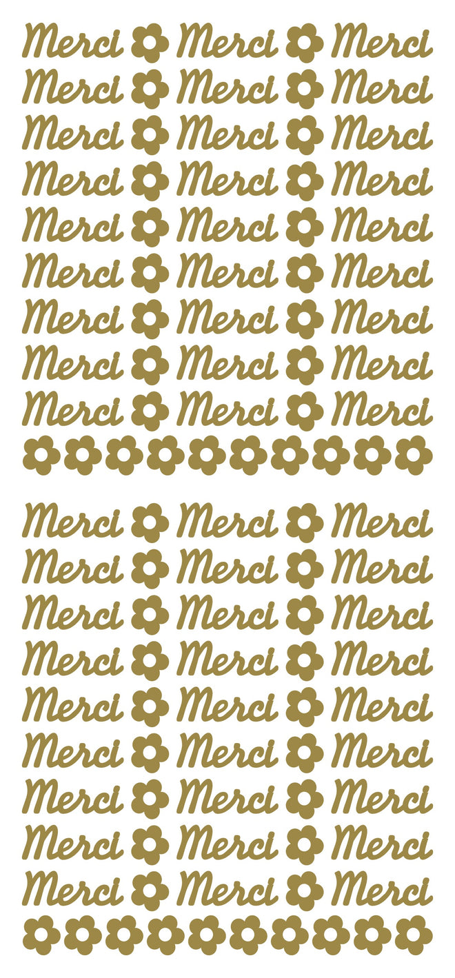 Peel Off Stickers - Merci