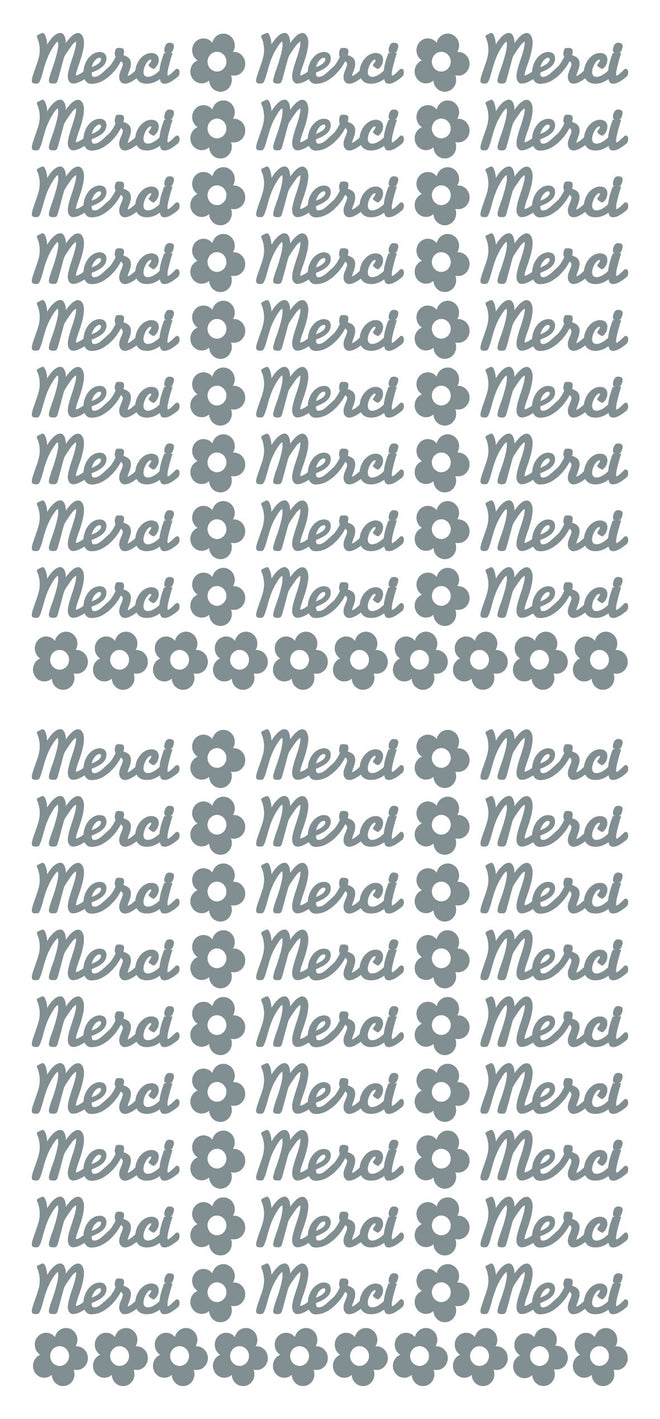 Peel Off Stickers - Merci