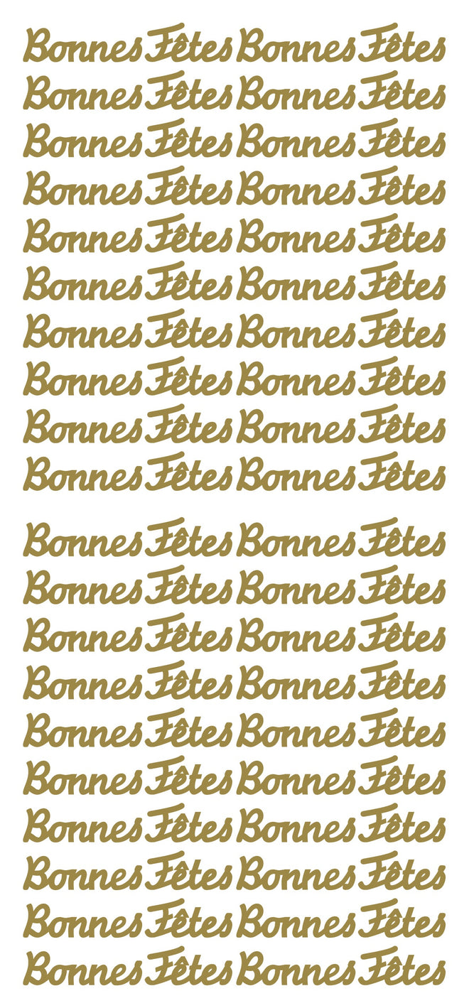 Peel Off Stickers - Bonnes Fêtes