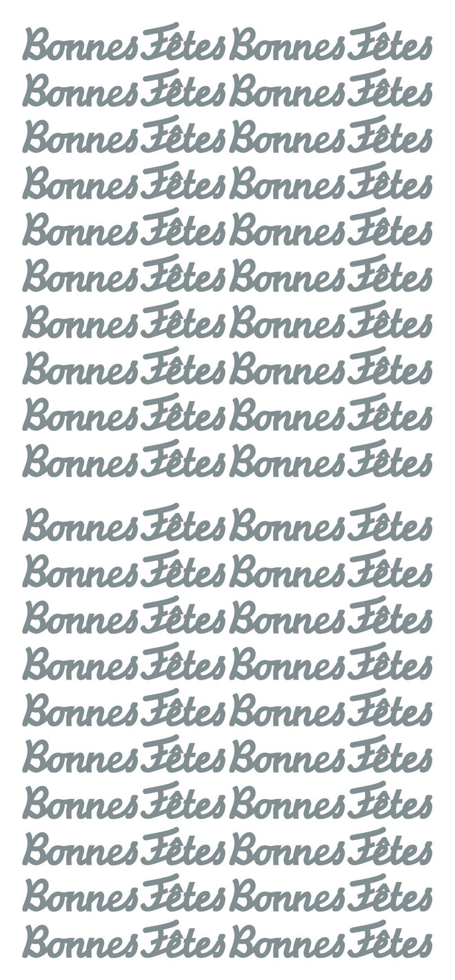 Peel Off Stickers - Bonnes Fêtes