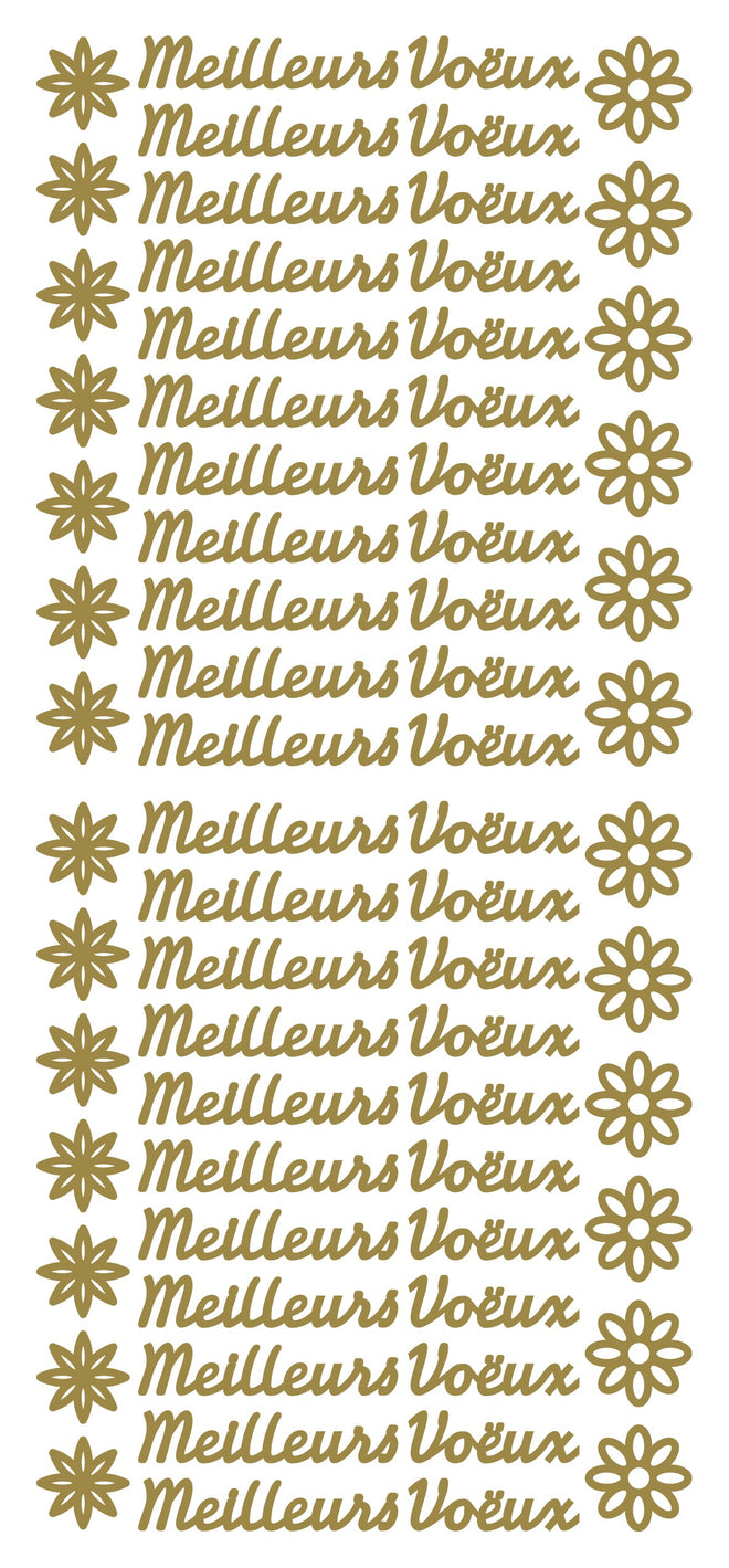Peel Off Stickers - Meilleurs Voëux