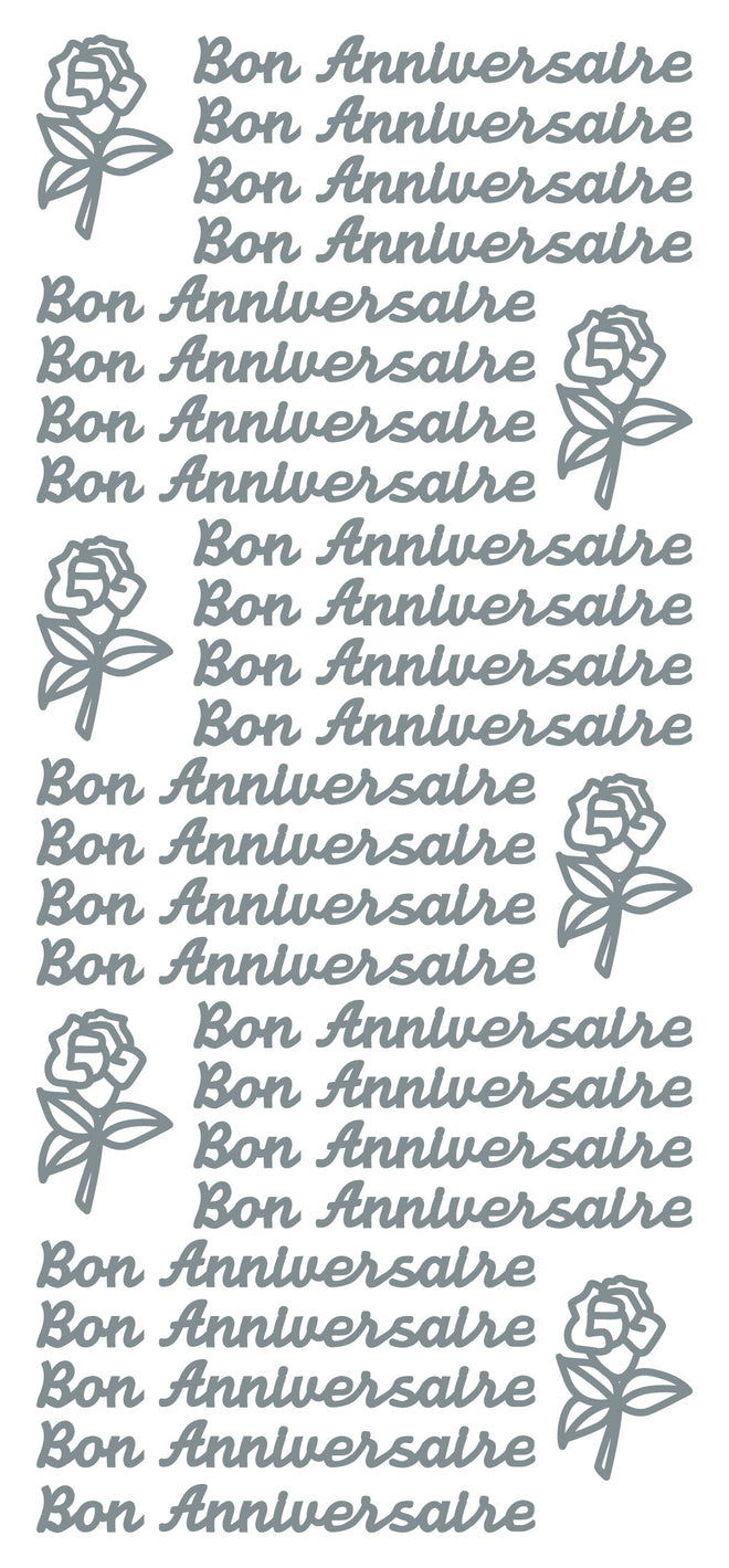 Peel Off Stickers - Bon Anniversaire