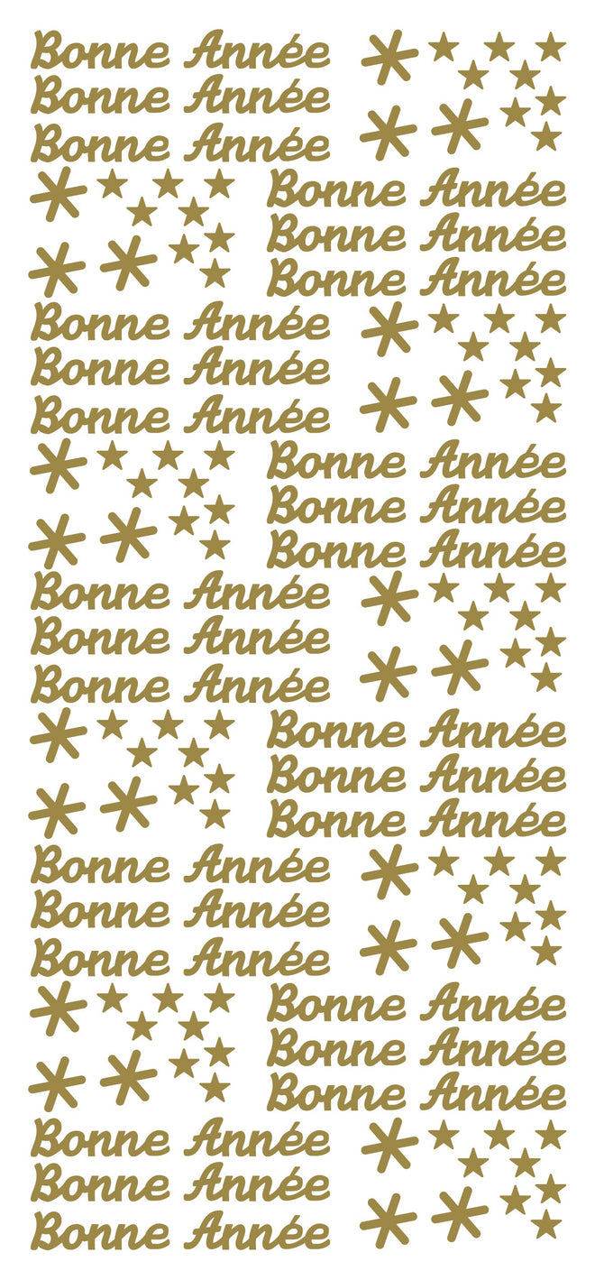 Peel Off Stickers - Bonne Année