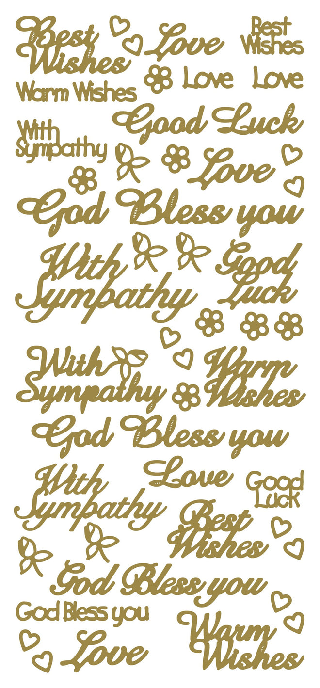 Peel Off Stickers - Warm Wishes