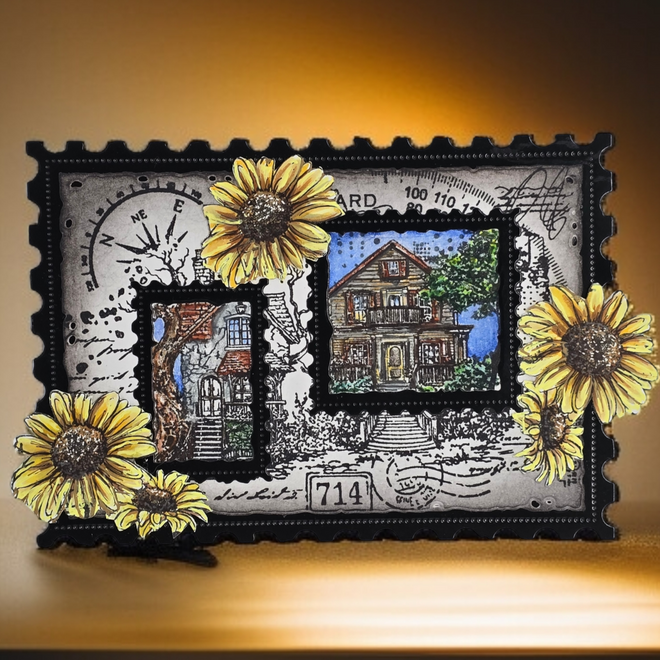 AALL and Create - A6 Stamp Set - Scenic Script