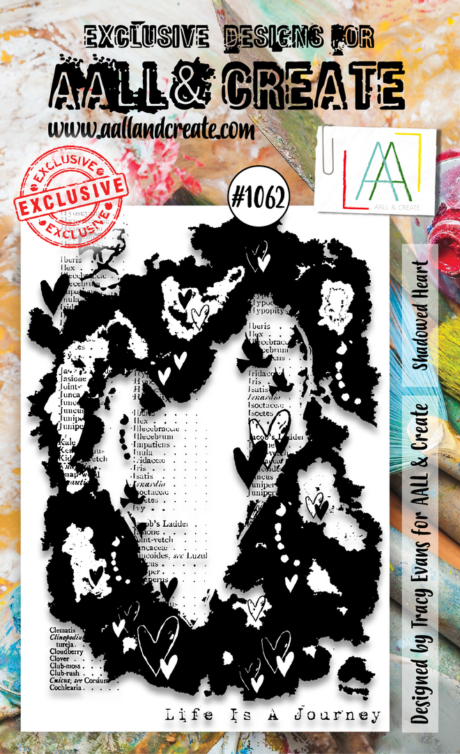 AALL and Create  A6 Stamp Set - 1062 - Shadowed Heart