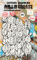 AALL and Create Ephemera - 010 - Doodle Leaves - White
