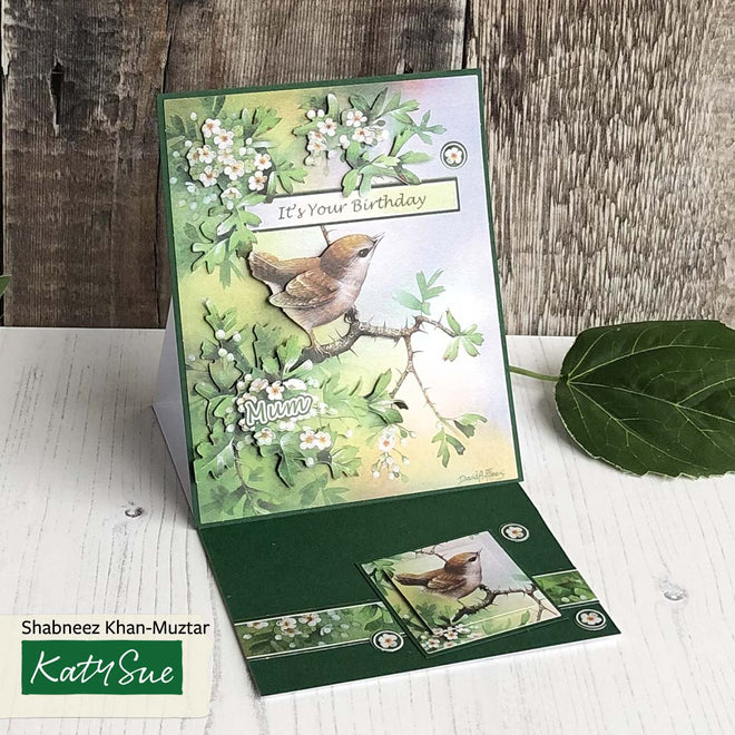 Die Cut Decoupage – Wren In Mayblossom (Pack Of 3)