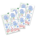 Die Cut Decoupage – Blue Roses And Cupcake (Pack Of 3)