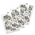 Die Cut Decoupage – BSA Twin Super Rocker (Pack Of 3)