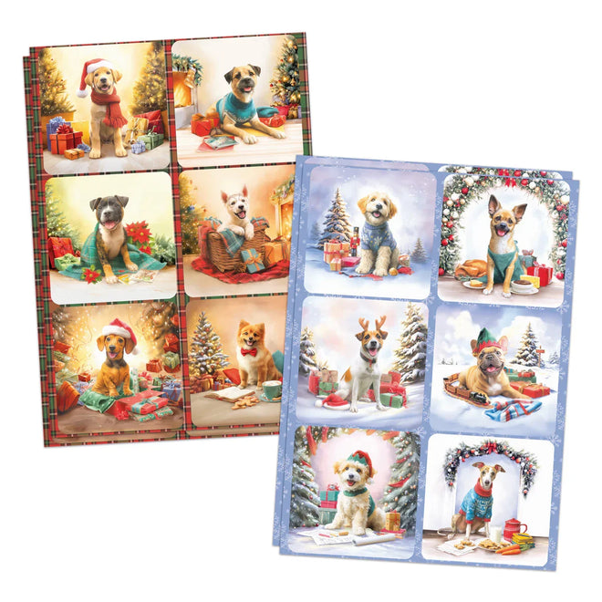 Katy Sue Santa Paws Die Cut Topper & Decoupage Collection