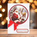 Die Cut Decoupage – Santa & Rudolph Bauble (pack of 3)