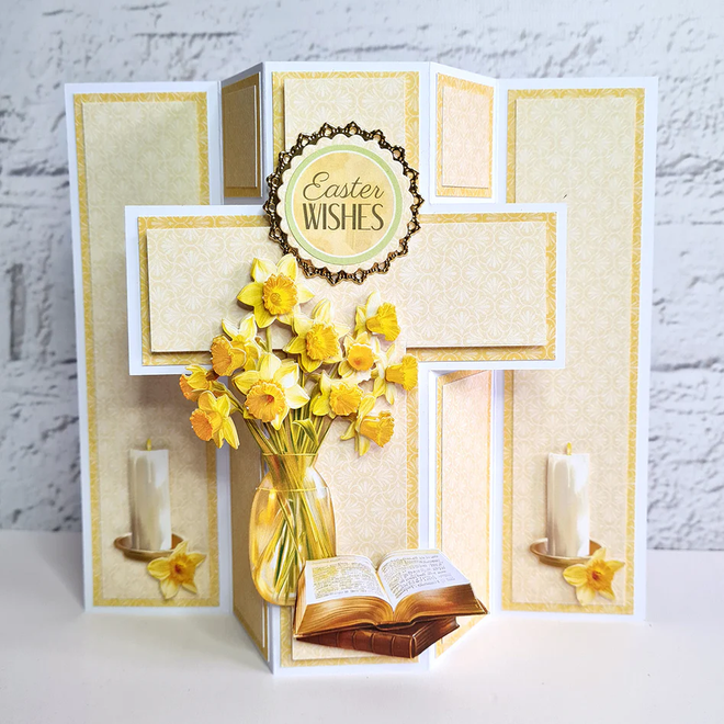 Die Cut Decoupage – Daffodil Window (pack of 3)