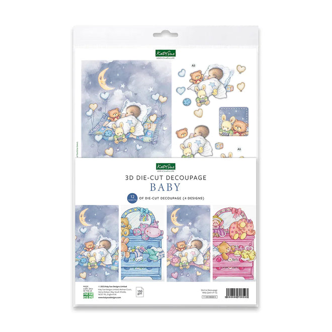 Die Cut Decoupage – Baby (Pack Of 12)