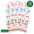 Die Cut Decoupage - Birthday Cake and Flowers (Pack Of 12)