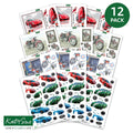 Die Cut Decoupage – Cars and Bikes (Pack Of 12)