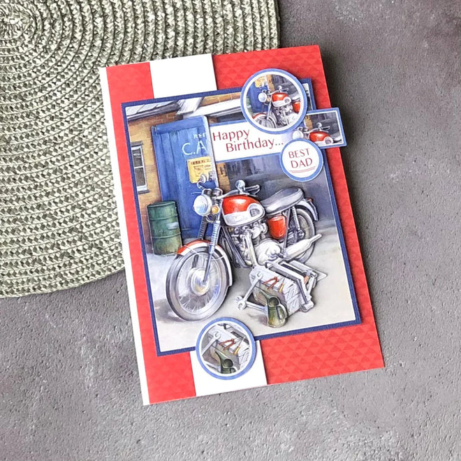 Die Cut Decoupage – Cars and Bikes (Pack Of 12)