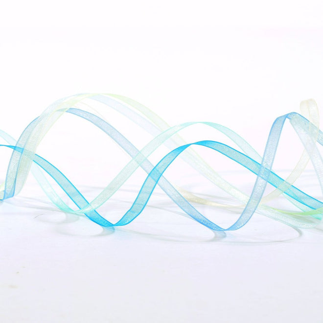 Vaessen Creative Organza Ribbon 6 Colours 3mmx2m Baby Blue