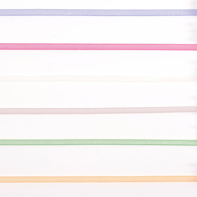 Vaessen Creative Organza Ribbon 6 Colours 3mmx2m Christmas