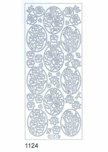 Deco Stickers - Ovals with Flowers