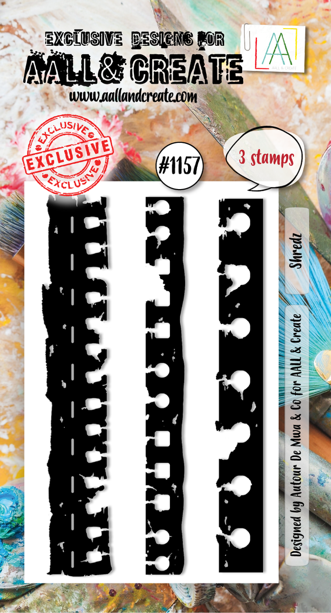 AALL and Create - A8 Stamp Set - Shredz