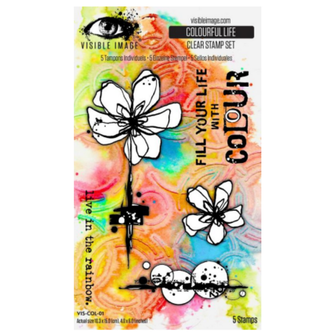 Visible Image Colourful Life 4in x 6in Stamp Set