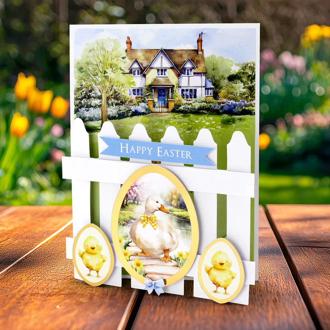 Easter Egg Foiled Paper Craft Toppers, 6 sheets